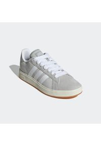 Adidas - Sneakersy męskie ADIDAS Grand Court Base 00s. Kolor: szary. Materiał: guma, kauczuk, syntetyk. Szerokość cholewki: normalna