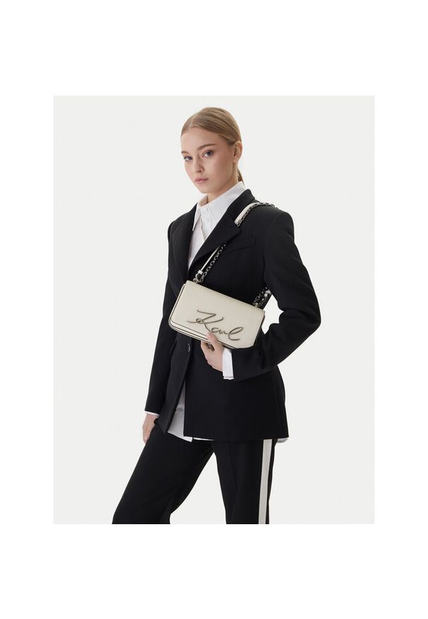 Karl Lagerfeld - Torebka KARL LAGERFELD. Kolor: biały