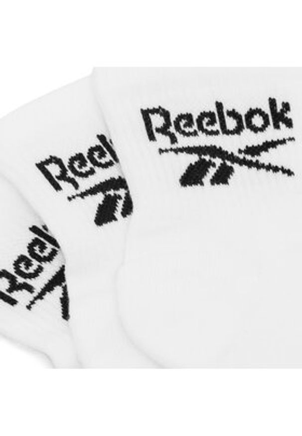 Reebok Zestaw 3 par wysokich skarpet unisex R0427-SS24 (3-pack) Biały. Kolor: biały. Materiał: materiał