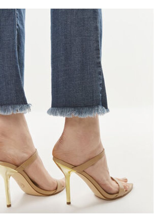 Please Jeansy P2XSBQ2W7N Granatowy Straight Leg. Kolor: niebieski
