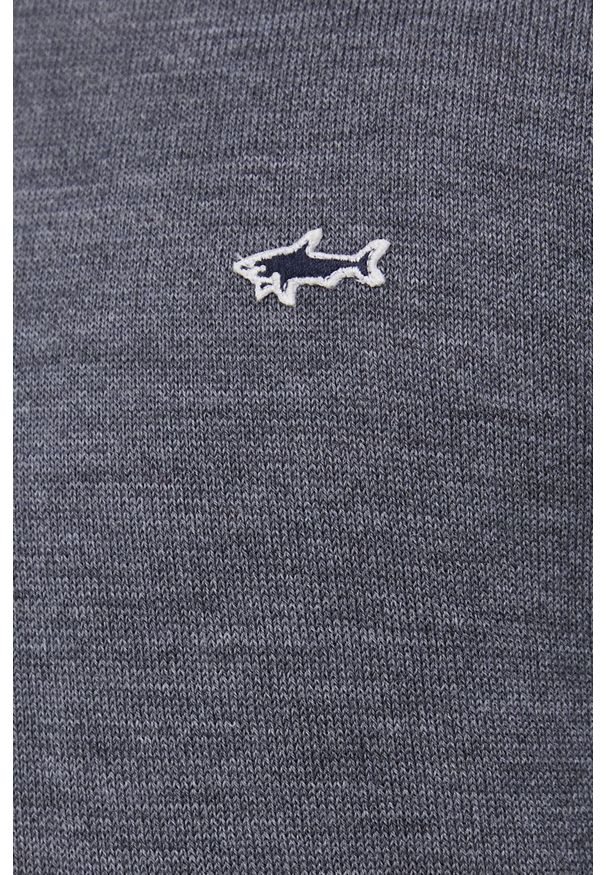PAUL & SHARK - Paul&Shark Sweter męski kolor szary. Okazja: na co dzień. Kolor: szary. Długość rękawa: długi rękaw. Długość: długie. Styl: casual