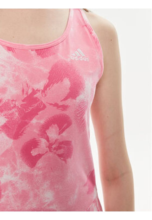 Adidas - adidas Sukienka letnia Floral Graphic IS4247 Różowy Regular Fit. Kolor: różowy. Materiał: bawełna. Sezon: lato