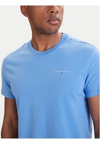 Tommy Jeans T-Shirt Linear Chest DM0DM21780 Niebieski Slim Fit. Kolor: niebieski. Materiał: bawełna #4