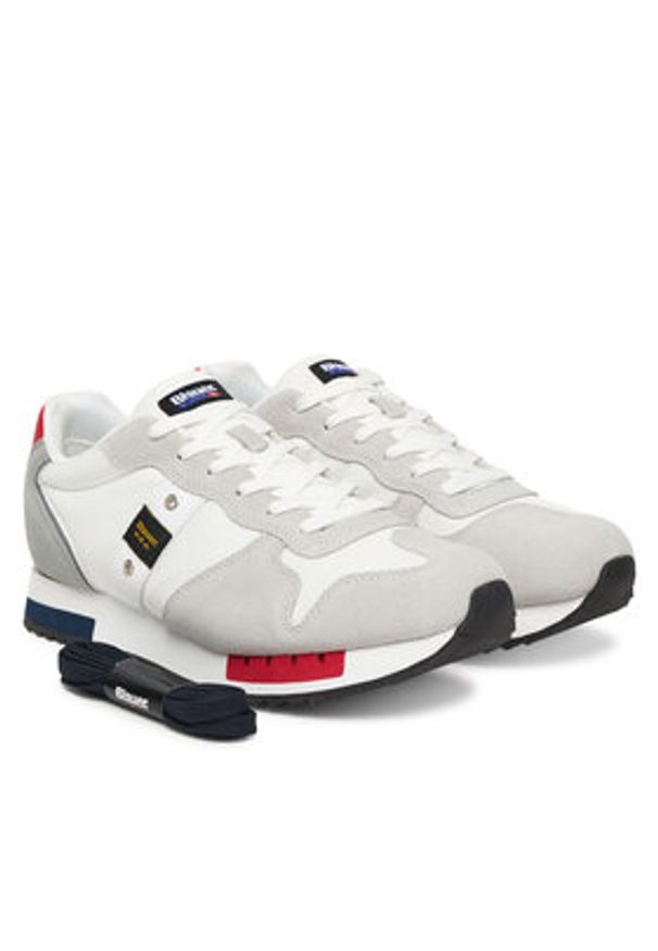 Blauer Sneakersy S6QUEENS01/MES Biały. Kolor: biały. Materiał: zamsz, skóra