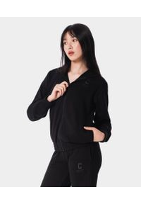 Rozpinana bluza sportowa dla kobiet Carpatree Varsity Chic. Kolor: czarny. Sport: fitness
