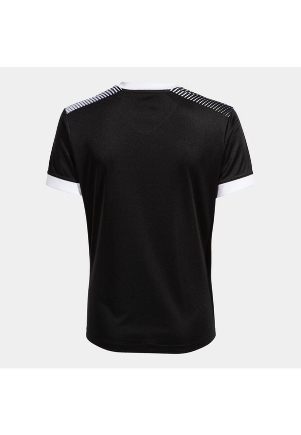 T-shirt Joma Eco Supernova dla kobiet w czerni i bieli - Rozmiar L. Kolor: wielokolorowy, biały, czarny. Materiał: poliester. Sport: piłka nożna