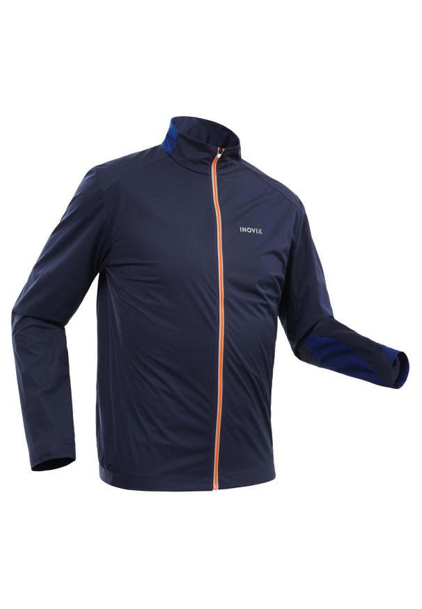 INOVIK - Bluza narciarska XC S SOFT 500 męska. Kolor: niebieski. Materiał: poliester, materiał, elastan. Sport: narciarstwo