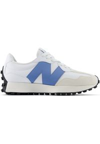 Buty unisex New Balance U327SKB – białe. Okazja: na co dzień. Kolor: biały. Materiał: materiał, skóra, syntetyk, guma. Szerokość cholewki: normalna
