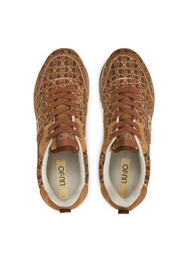Liu Jo Sneakersy Maxi Wonder 71 BF4003 PX195 Brązowy. Kolor: brązowy. Materiał: skóra, zamsz