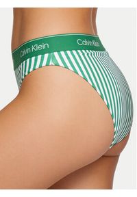 Calvin Klein Swimwear Dół od bikini LV00Q61132 Zielony. Kolor: zielony. Materiał: syntetyk #4