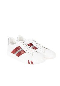 Bally Sneakersy "Wiolina" | 6231702 | Wiolina | Kobieta | Biały. Kolor: biały. Materiał: materiał, skóra. Wzór: nadruk, aplikacja #1