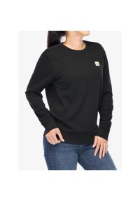 Bluza bez kaptura damska Carhartt French Terry Crewneck Sweatshirt. Typ kołnierza: bez kaptura. Kolor: czarny