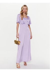 Rinascimento Sukienka koktajlowa CFC0112815003 Fioletowy Regular Fit. Kolor: fioletowy. Materiał: syntetyk. Styl: wizytowy #4