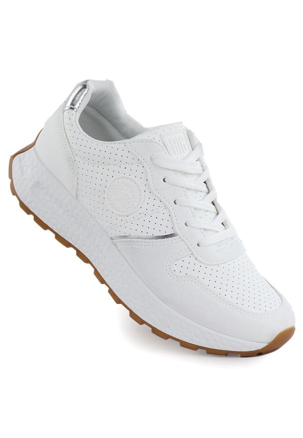 Big-Star - Buty sportowe na platformie białe Big Star RR274487. Kolor: biały. Materiał: skóra ekologiczna. Obcas: na platformie. Styl: sportowy