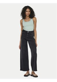 only - ONLY Top Sara 15345994 Zielony jasny Slim Fit. Kolor: zielony. Materiał: bawełna #4