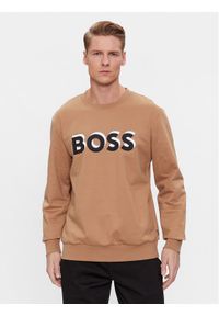 BOSS - Boss Bluza Soleri 07 50507939 Beżowy Relaxed Fit. Kolor: beżowy. Materiał: bawełna #1