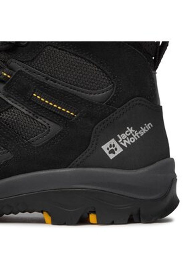 Jack Wolfskin Trekkingi Vojo 3 Texapore Mid M 4042462 Czarny. Kolor: czarny. Materiał: skóra, zamsz. Sport: turystyka piesza