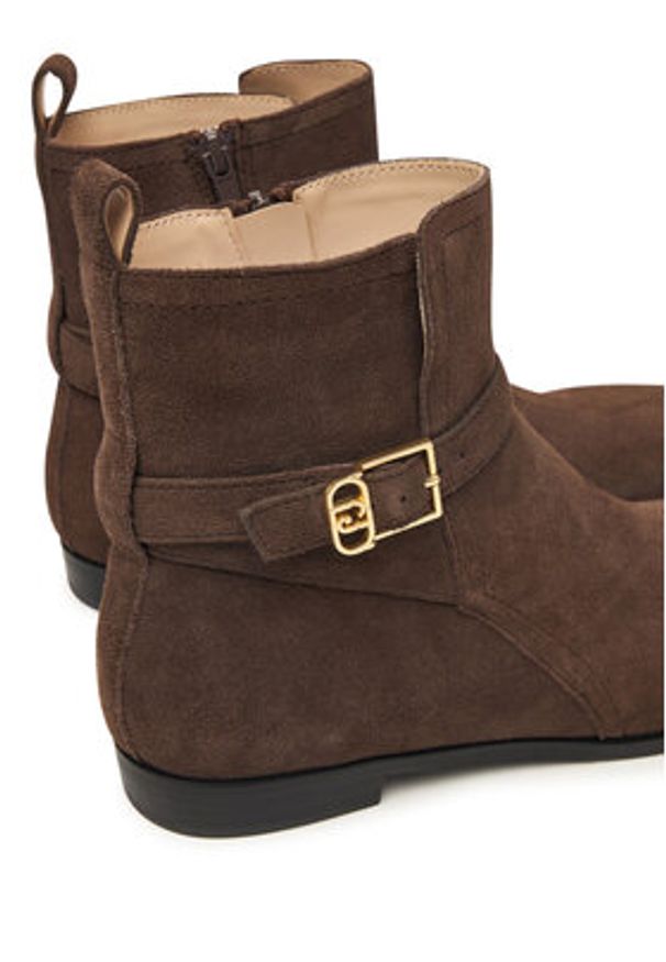 Liu Jo Botki Liz 01 SF5123 PX002 Brązowy. Kolor: brązowy. Materiał: zamsz, skóra