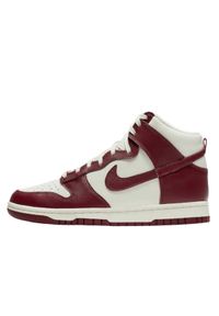 Buty do chodzenia dla dorosłych Nike Dunk High Sail Team Red. Kolor: biały. Sport: turystyka piesza