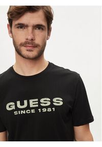 Guess T-Shirt M4GI61 J1314 Czarny Slim Fit. Kolor: czarny. Materiał: bawełna #4