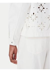 Morgan Kurtka jeansowa 252-VBRAD Biały Regular Fit. Kolor: biały. Materiał: bawełna #5