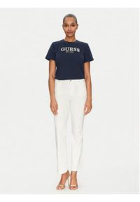 Guess T-Shirt W5GI15 K8FQ4 Granatowy Regular Fit. Kolor: niebieski. Materiał: bawełna #5