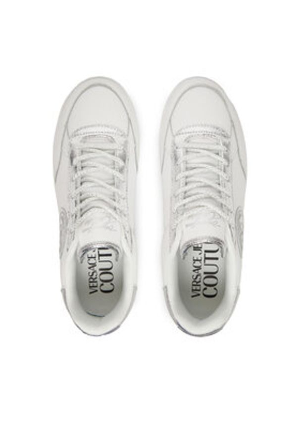 Versace Jeans Couture Sneakersy 79VA3SJ5 Biały. Kolor: biały. Materiał: skóra