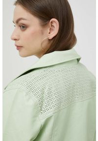 Pepe Jeans kurtka damska kolor zielony przejściowa. Kolor: zielony. Styl: klasyczny #5