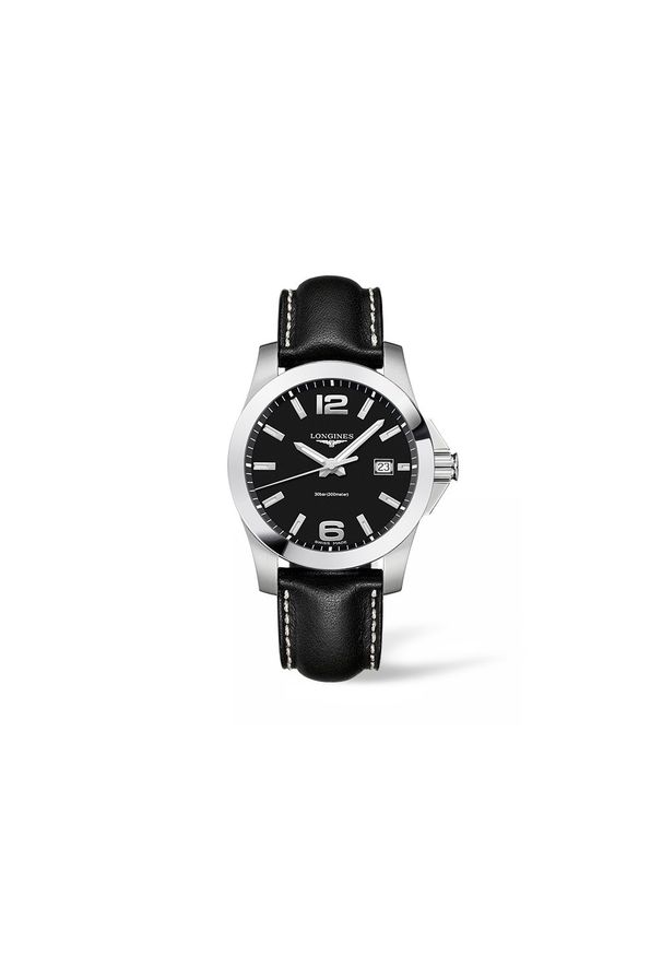 LONGINES Conquest L3.759.4.58.3. Rodzaj zegarka: analogowe. Materiał: koronka, skóra. Styl: sportowy, klasyczny, elegancki