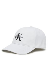 Calvin Klein Jeans Czapka z daszkiem LV04G5004G Biały. Kolor: biały. Materiał: bawełna, materiał