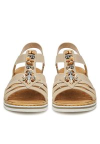 Rieker Sandały V0649-62 Beżowy. Kolor: beżowy. Materiał: syntetyk #5