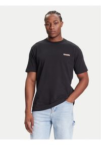 DC T-Shirt Patch It EDYKT03534 Czarny Standard Fit. Kolor: czarny. Materiał: bawełna