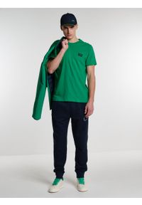 Big-Star - Koszulka męska bawełniana zielona Forener 301. Kolor: zielony. Materiał: bawełna. Wzór: aplikacja. Styl: klasyczny, elegancki #6