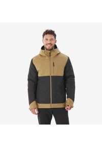 quechua - Kurtka turystyczna męska zimowa Quechua NH500 -10°C wodoodporna. Kolor: czarny, brązowy, wielokolorowy. Sezon: zima. Sport: turystyka piesza
