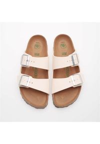 Klapki damskie Birkenstock Arizona Vegan BF. Zapięcie: bez zapięcia. Kolor: różowy. Materiał: materiał