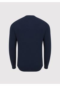 Pako Lorente - PAKO LORENTE – Granatowy męski sweter w serek. Typ kołnierza: dekolt w serek. Kolor: niebieski. Materiał: wełna. Sezon: jesień