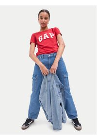 GAP - Gap T-Shirt 268820-91 Czerwony Regular Fit. Kolor: czerwony. Materiał: bawełna #2