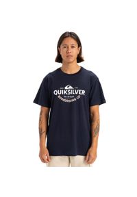 Quiksilver - Koszulka z krótkim rękawem dla Mężczyzn TYPED OUT Czarny. Kolor: niebieski. Materiał: materiał, bawełna. Długość rękawa: krótki rękaw. Długość: krótkie