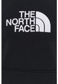 The North Face bluza bawełniana damska kolor czarny z kapturem NF0A55ECJK31-JK31. Typ kołnierza: kaptur. Kolor: czarny. Materiał: bawełna. Długość rękawa: długi rękaw. Długość: długie. Wzór: aplikacja #3