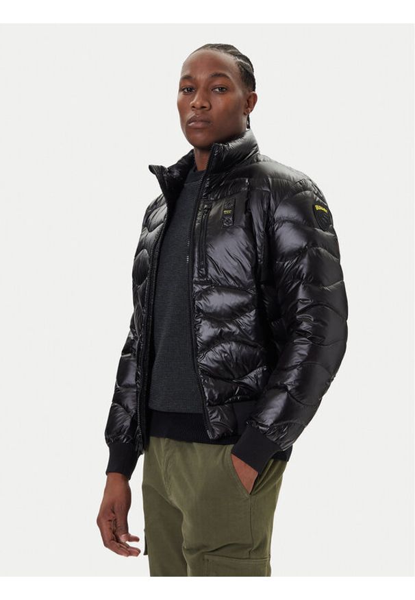 Blauer Kurtka puchowa 25WBLUC03075 Czarny Regular Fit. Kolor: czarny. Materiał: syntetyk