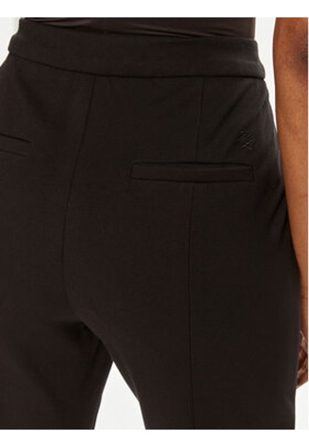Karl Lagerfeld - KARL LAGERFELD Chinosy 245W1001 Czarny Slim Fit. Kolor: czarny. Materiał: wiskoza, syntetyk
