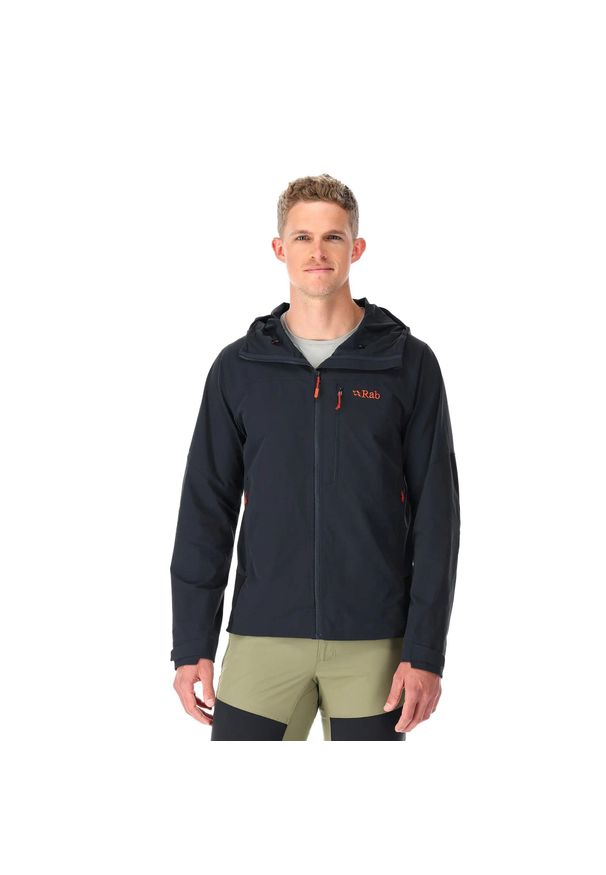 Kurtka softshell męska Rab Torque. Kolor: szary. Materiał: softshell
