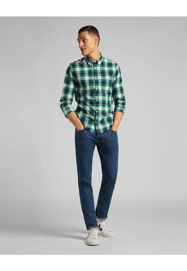 Lee - LEE DAREN ZIP FLY MĘSKIE SPODNIE JEANSOWE JEANSY MID STONE WASH L707NLWL 112118300