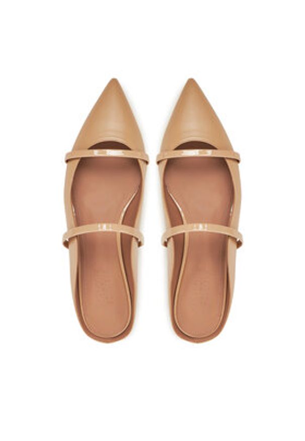 MALONE SOULIERS Klapki Maureen Flat 327 Beżowy. Kolor: beżowy. Materiał: skóra