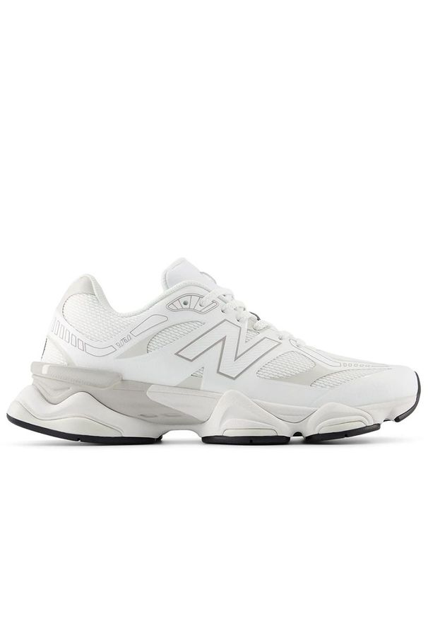 Buty unisex New Balance U90608PE - białe. Okazja: na co dzień. Kolor: biały. Materiał: materiał, syntetyk, guma. Szerokość cholewki: normalna. Sport: turystyka piesza