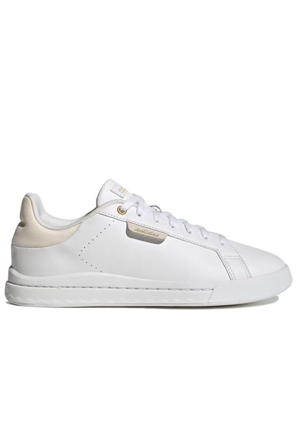 Adidas - Buty adidas Silk Court GY9255 - białe. Kolor: biały. Materiał: skóra, syntetyk. Szerokość cholewki: normalna. Wzór: aplikacja, gładki. Sport: tenis