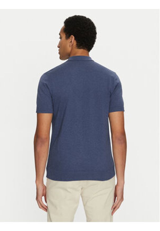Selected Homme Polo 16092437 Granatowy Regular Fit. Typ kołnierza: polo. Kolor: niebieski. Materiał: bawełna