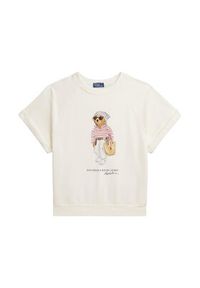 Polo Ralph Lauren T-Shirt 211B20069001 Biały Relaxed Fit. Typ kołnierza: polo. Kolor: biały. Materiał: bawełna #3
