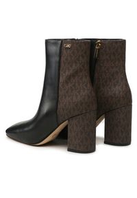 MICHAEL Michael Kors Botki Perla Bootie 40F3PLHE7L Czarny. Kolor: czarny. Materiał: skóra