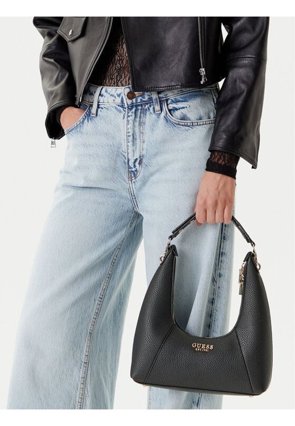 Guess Torebka Calista HWBG73 34170 Czarny. Kolor: czarny. Materiał: skórzane